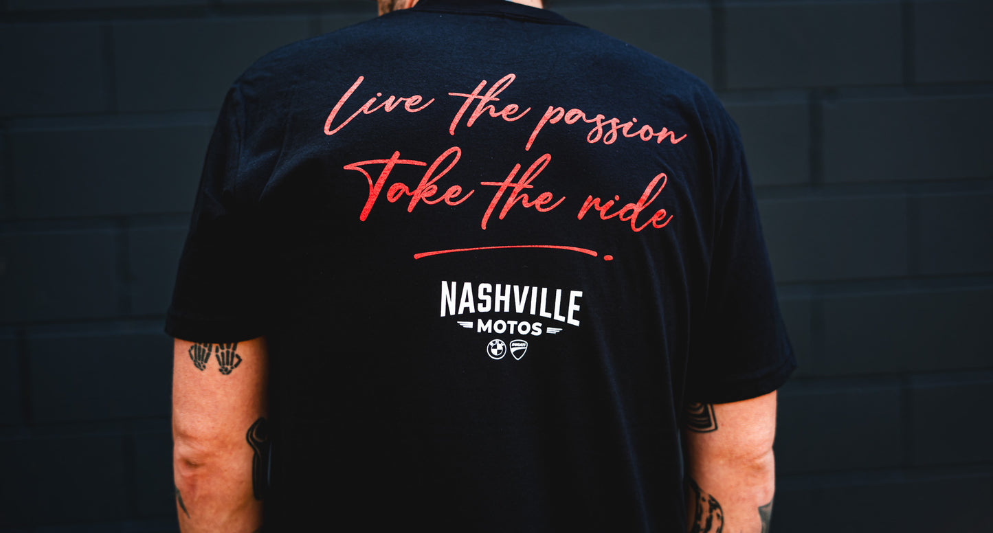 Nashville Motos Guitar Logo Unisex CVC T-Shirt