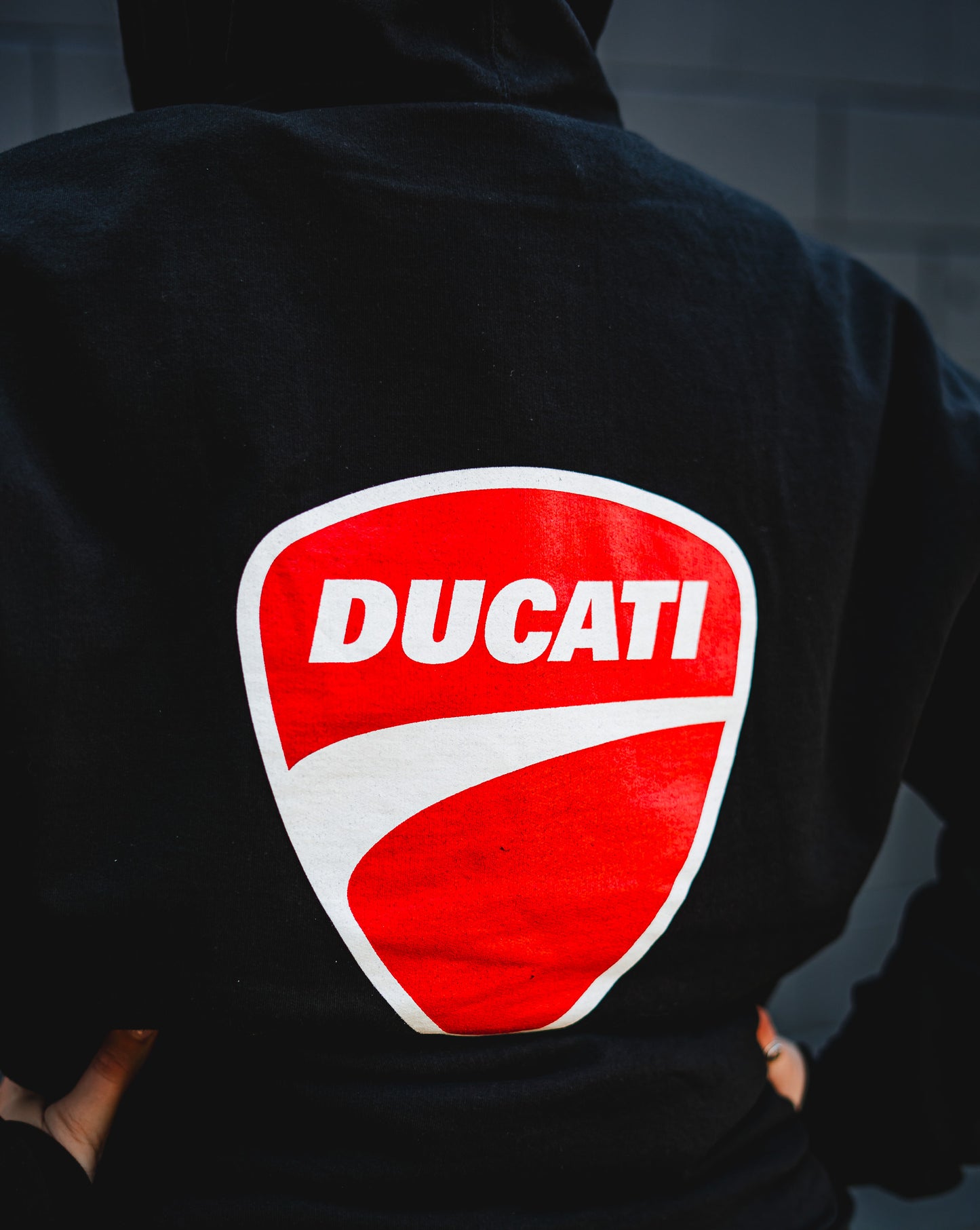 Nashville Motos Ducati Pullover Hoodie (Black) Nashville, Tennessee.