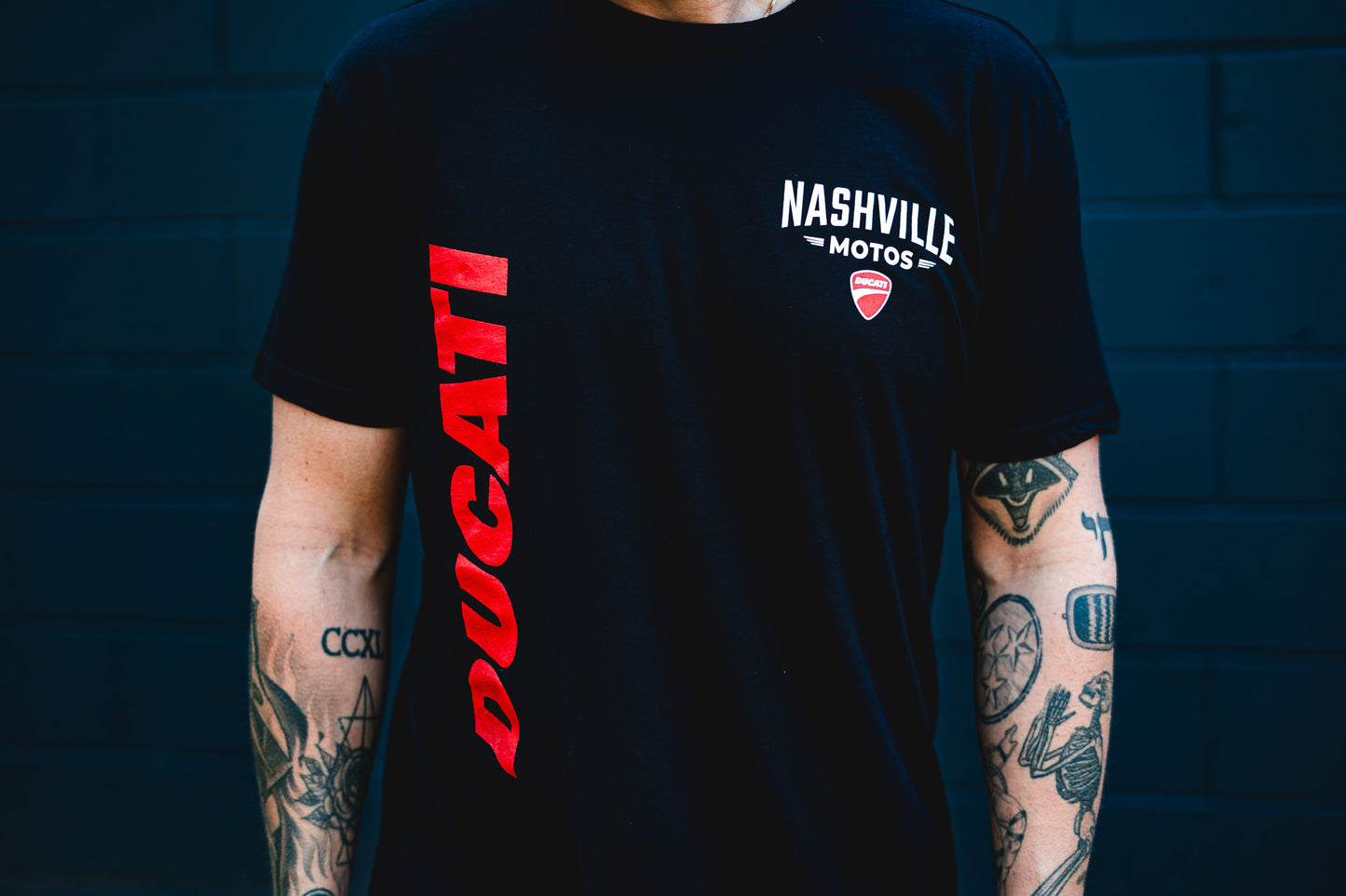 Nashville Motos Ducati Unisex CVC T-Shirt